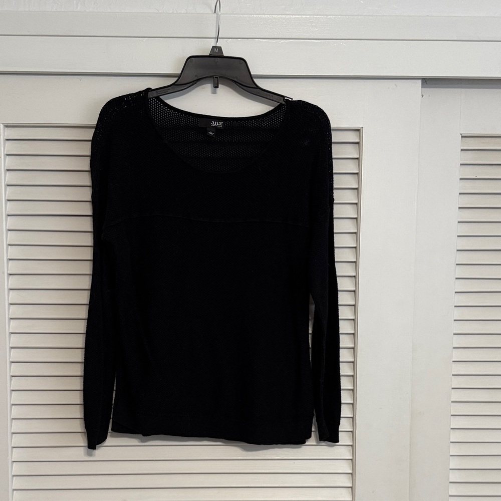 a.n.a Black Crew Neck Sweater